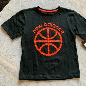 New Balance Boys Graphic Tee - Black - 5/6 - NWT